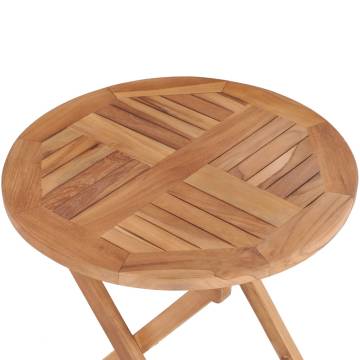 Folding Garden Table 45 cm | Solid Teak Wood | Hipomarket