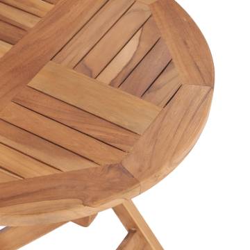 Folding Garden Table 45 cm | Solid Teak Wood | Hipomarket