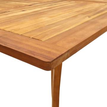 Stylish Garden Table - Solid Acacia Wood 150x90x75 cm