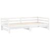 Pull-out Day Bed in White - Solid Pinewood Comfort & Style