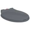 Soft-Close Toilet Seat Quick Release Grey Oval Colour grey Quantity in Package 1 Quick release yes 