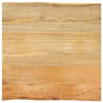 Table Top 80x80cm Live Edge Solid Mango Wood | HipoMarket