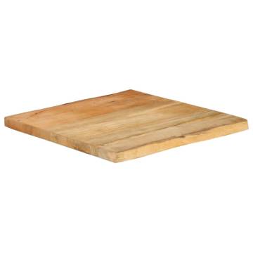 Table Top 80x80cm Live Edge Solid Mango Wood | HipoMarket