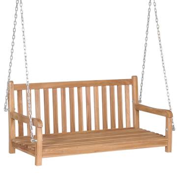 Swing Bench Solid Teak 120x60 cm - Durable Outdoor Furniture