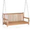 Swing Bench Solid Teak 120x60 cm - Durable Outdoor Furniture