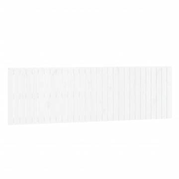 Elegant White Wall Headboard - Solid Pine Wood | Hipomarket