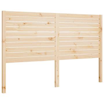 Stylish Solid Wood Pine Bed Headboard - 141x4x100 cm