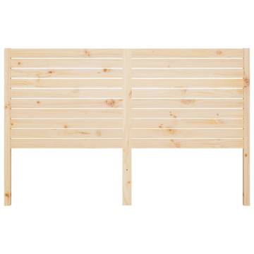 Stylish Solid Wood Pine Bed Headboard - 141x4x100 cm