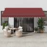 Manual Retractable Awning with LEDs Burgundy 450x350 cm Colour burgundy Size 450 x 350 cm Quantity in Package 1 