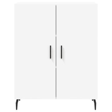 Elegant Highboard in White - 69.5x34x180 cm Engineered Wood