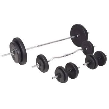 Adjustable Workout Bench & 90 kg Barbell/Dumbbell Set