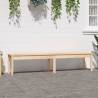 2-Seater Garden Bench 203.5x44x45 cm Solid Wood Pine Colour natural pine Size 203.5 x 44 x 45 cm Quantity in Package 1 Number of 