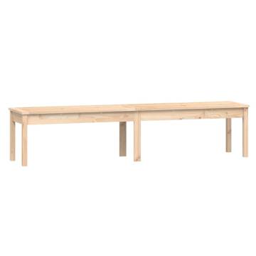 Elegant 2-Seater Garden Bench - Solid Pine Wood | HipoMarket