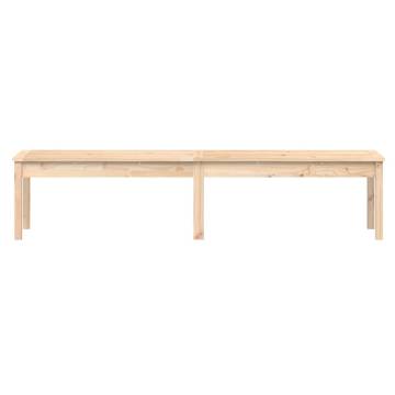 Elegant 2-Seater Garden Bench - Solid Pine Wood | HipoMarket