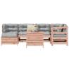 7 Piece Garden Sofa Set Solid Wood Douglas Fir Colour natural douglas Number of 1 