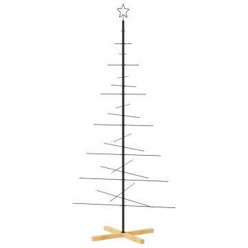 Metal Christmas Tree with Wooden Base - 180 cm | HipoMarket