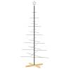 Metal Christmas Tree with Wooden Base - 180 cm | HipoMarket