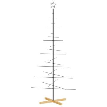 Metal Christmas Tree with Wooden Base - 180 cm | HipoMarket