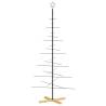 Metal Christmas Tree with Wooden Base - 180 cm | HipoMarket