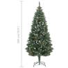 180 cm Pre-lit Artificial Christmas Tree with Ball Set & Pine Cones