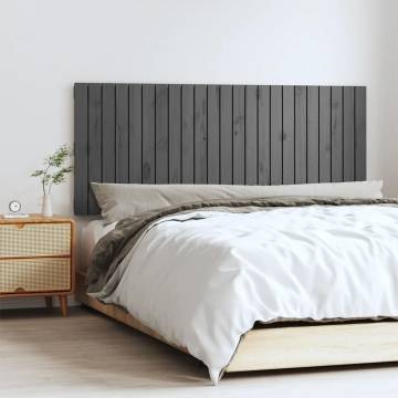 Grey Wall Headboard - Solid Pine Wood | Hipo Market