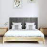 Grey Wall Headboard - Solid Pine Wood | Hipo Market