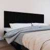 Wall Headboard Black 204x3x60 cm Solid Wood Pine Colour black Size 204 x 60 cm Quantity in Package 1 