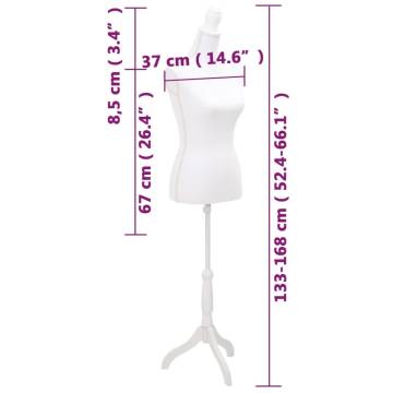 Chic Ladies Bust Display - Adjustable Mannequin for Fashion