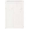 Laundry Box White - Solid Pine Wood 44x44x66 cm | HipoMarket UK