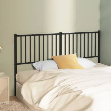 Stylish Metal Headboard Black 150 cm | Hipomarket