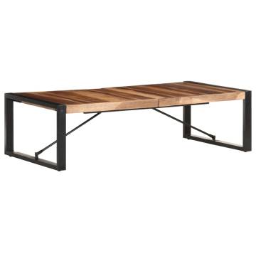 Coffee Table 140x70 cm - Solid Wood with Sheesham Finish