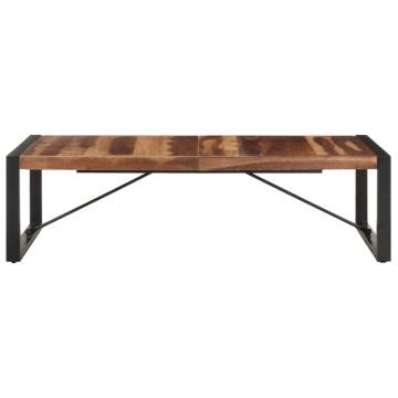 Coffee Table 140x70 cm - Solid Wood with Sheesham Finish