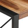 Coffee Table 140x70 cm - Solid Wood with Sheesham Finish