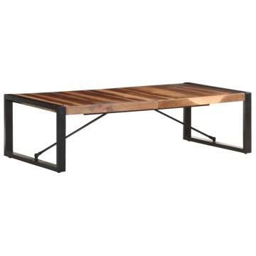 Coffee Table 140x70 cm - Solid Wood with Sheesham Finish