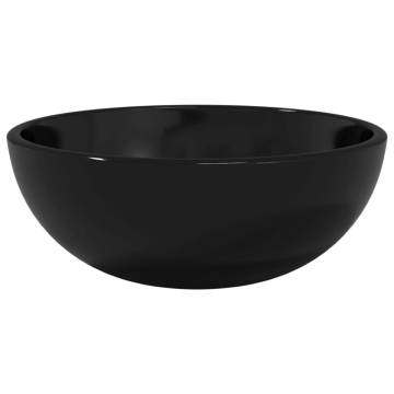 Stylish Black Tempered Glass Basin 30x12 cm - Hipomarket