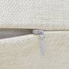 4 Beige Linen-Look Cushion Covers 80 x 80 cm | HipoMarket