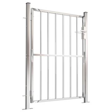 Stainless Steel Garden Gate 100x125 cm - Stylish & Secure