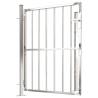 Stainless Steel Garden Gate 100x125 cm - Stylish & Secure