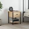 Bedside Table Sonoma Oak 34x35.5x45 cm Engineered Wood Colour sonoma oak Quantity in Package 1 