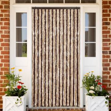 Insect Curtain Beige & Light Brown 118x220 cm - Chenille