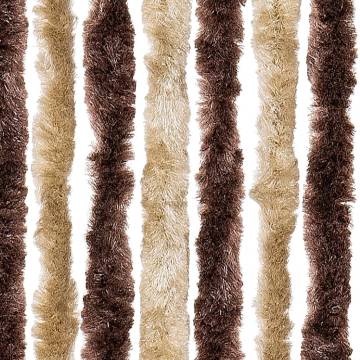 Insect Curtain Beige & Light Brown 118x220 cm - Chenille