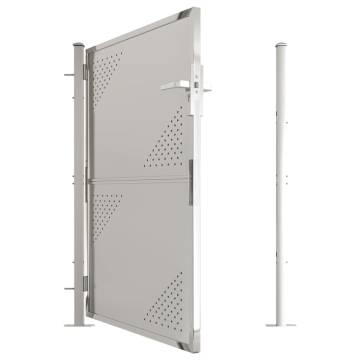 Garden Gate 100x125 cm Stainless Steel | HiPoMarket