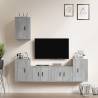 5 Piece TV Cabinet Set Concrete Grey Engineered Wood Colour concrete grey Quantity in Package 5 