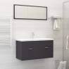 Bathroom Furniture Set Grey Engineered Wood Colour grey Size 90 x 38.5 x 46 cm Number of 1 Number of Pieces 