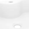 Stylish White Ceramic Bathroom Sink with Faucet Hole