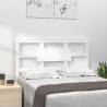 Bed Headboard White 105.5x4x100 cm Solid Wood Pine Colour white Size 105.5 x 100 cm Quantity in Package 1 