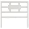 Stylish White Bed Headboard - Solid Pine Wood (105.5x4x100 cm)