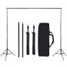 Photo Studio Kit with 5 Backdrops & Adjustable Frame