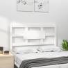 Stylish White Bed Headboard - Solid Pine Wood (105.5x4x100 cm)