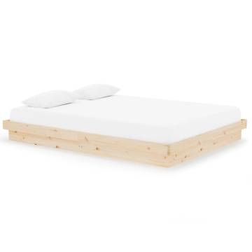 Solid Wood Bed Frame 150x200 cm King Size | HipoMarket